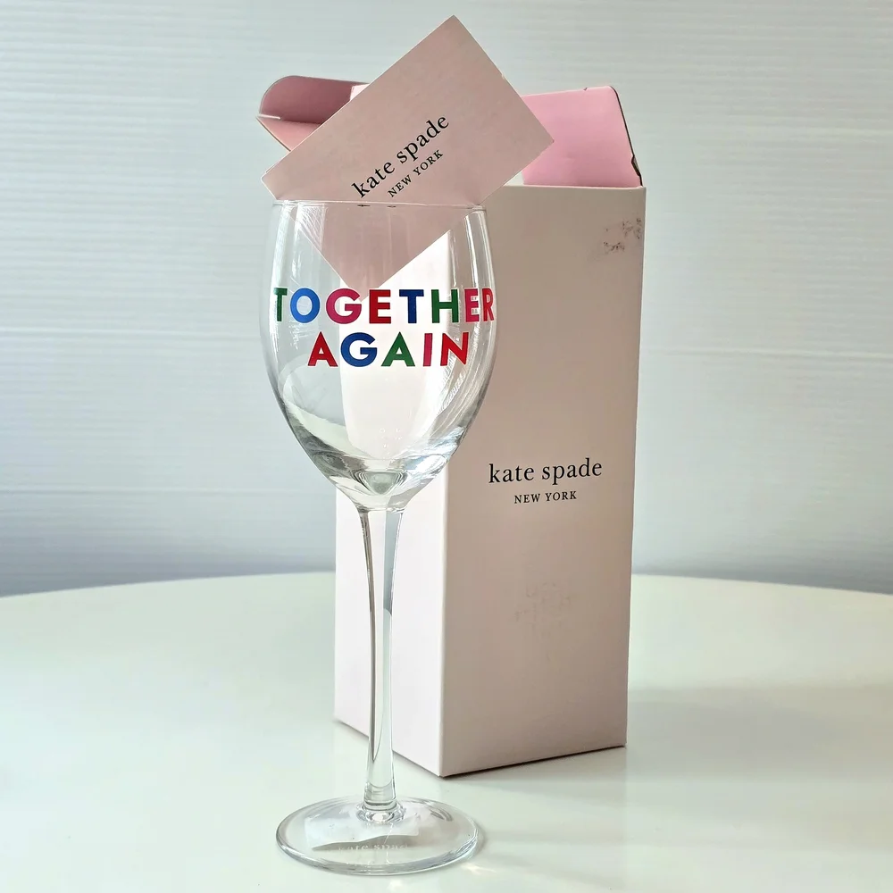 NWT Kate Spade / Lenox 'Together Again' Wine Glass